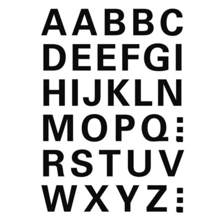 HERMA Buchstaben A-Z, wetterfeste Folie, schwarz, 15mm, 1 Bogen