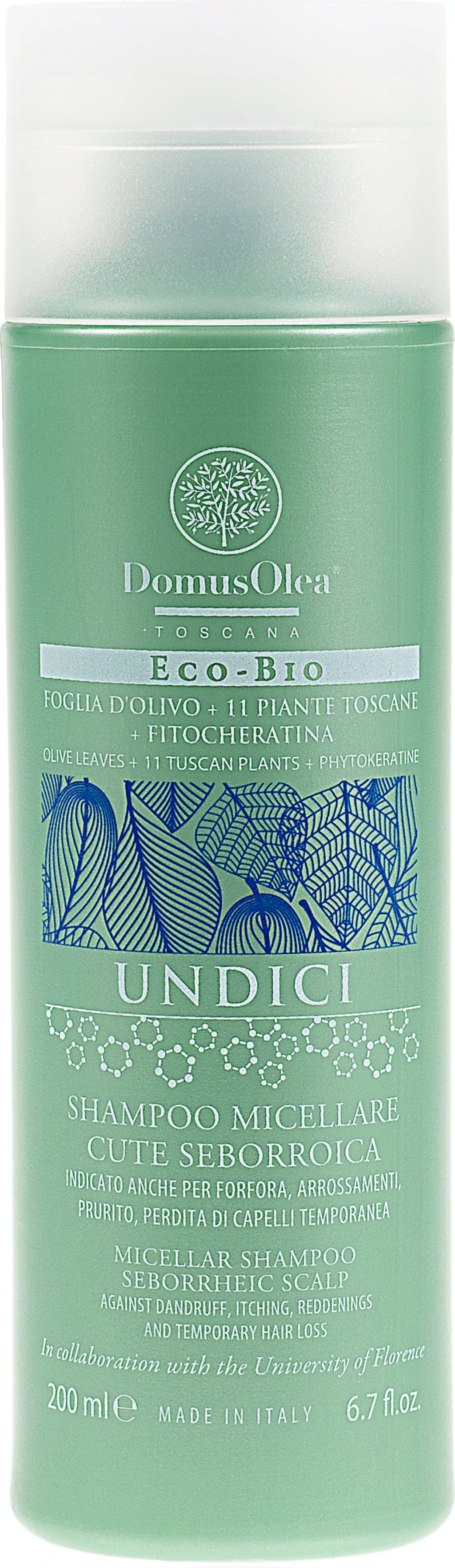 Domus Olea Toscana  UNDICI Mizellen-Shampoo für schuppende Kopfhaut, 200 ml