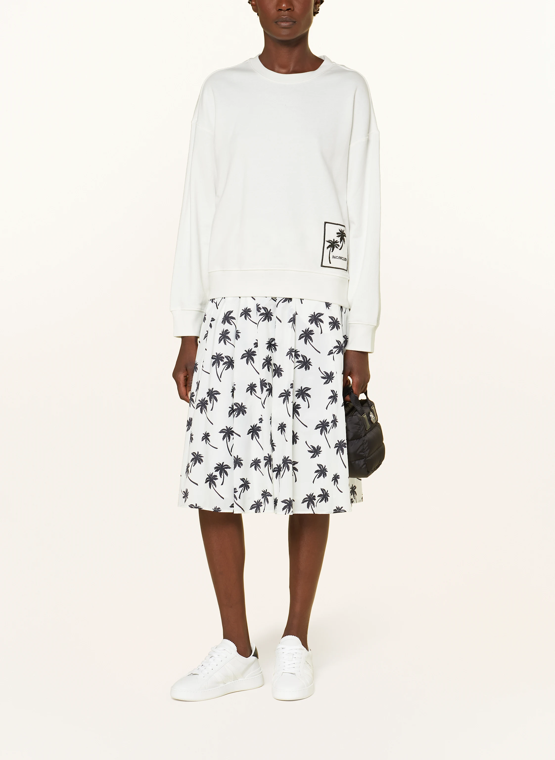 MONCLER Sweatshirt mit Schmucksteinen