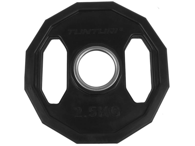 Tunturi Hantelscheibe 2 × 2.5 kg Gummierte Gewichtsscheiben