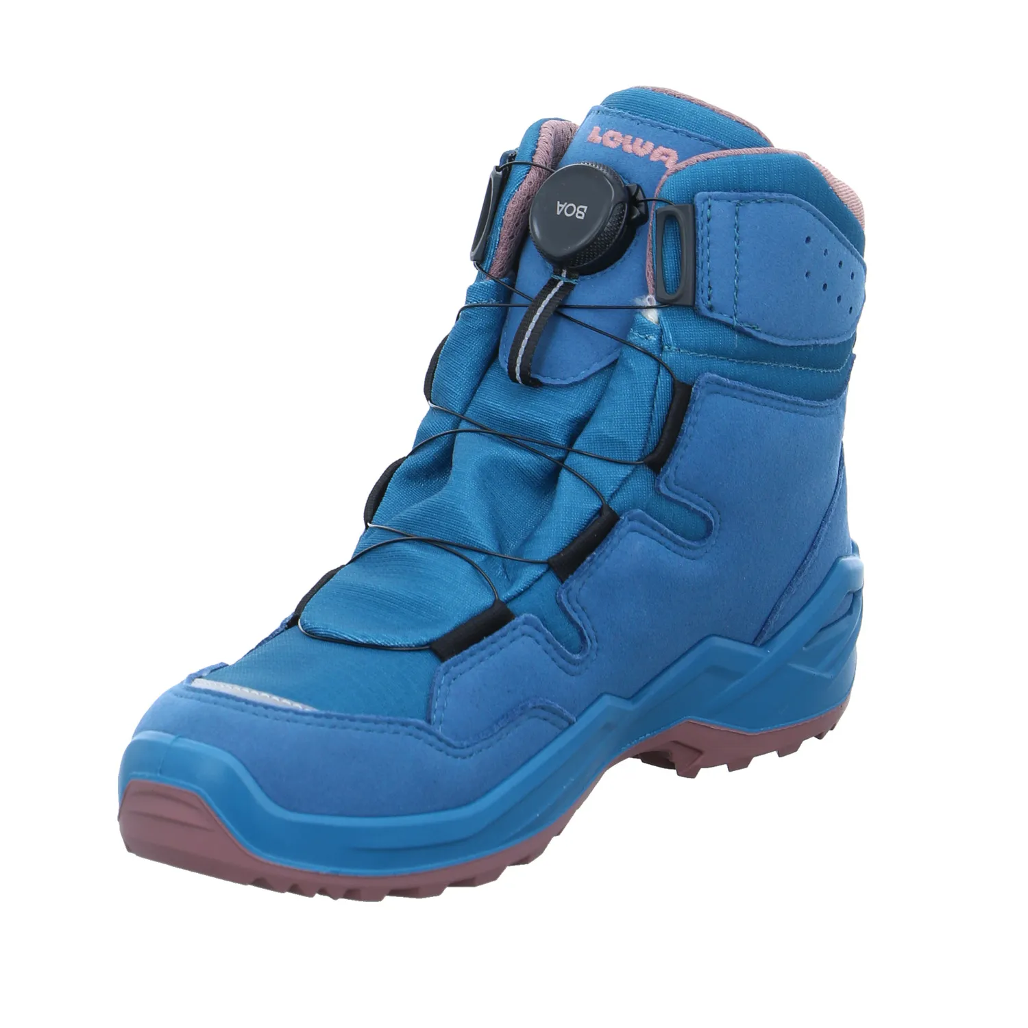 LOWA Mädchen-Snowboot Membrane Türkis Textil  Winterstiefel