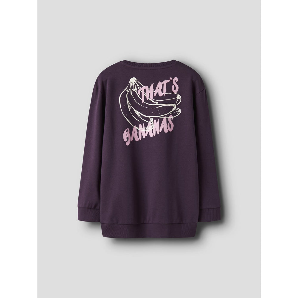 Køb Name It Blackberry Wine Nkfbellis Ls Nreg Sweat Unb Box Pb