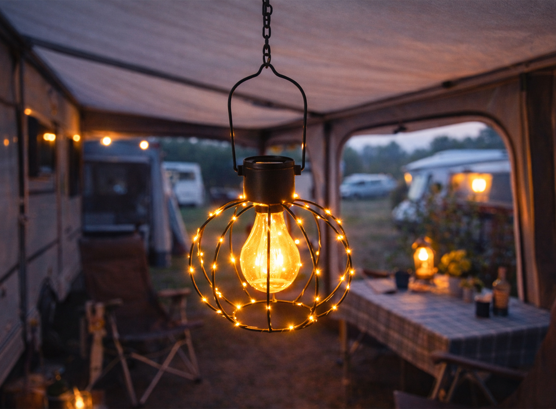 Home & Styling solar bolle lantaarn met ophangfunctie