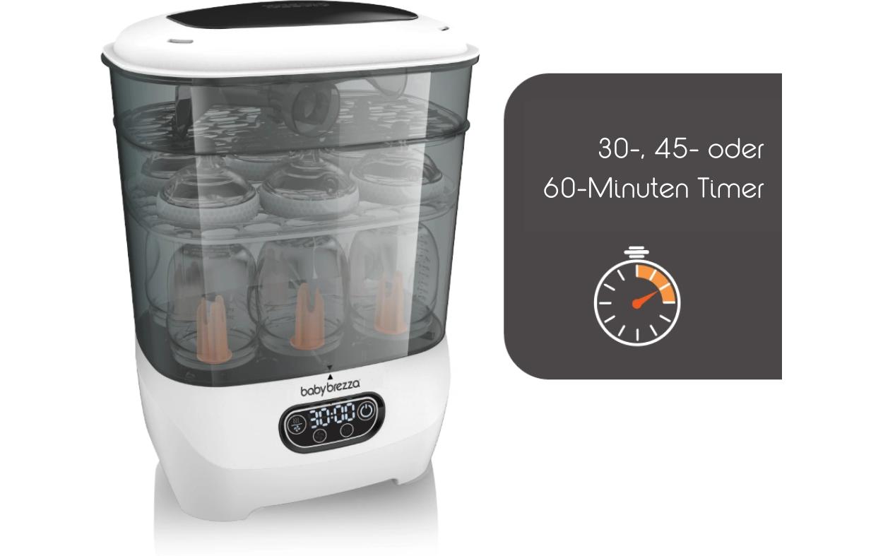 Elektrischer Sterilisator Dryer Advanced Weiss/Schwarz<br>Sterilisiert und trocknet automatisch Flaschen, Pumpenteile und Trinklernbecher