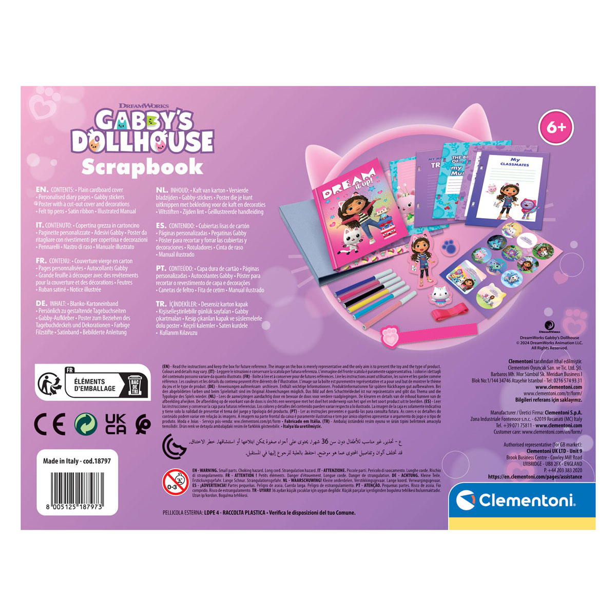 Clementoni Gabby's Poppenhuis Scrapbook Set