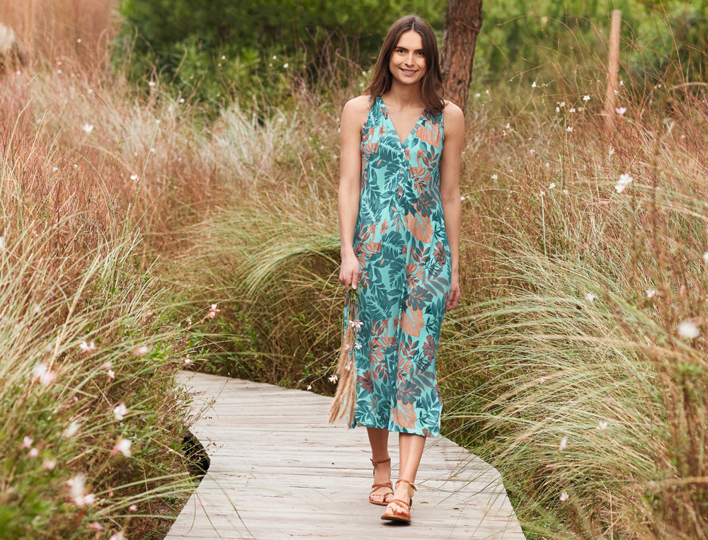 Robe longue-Balade exotique