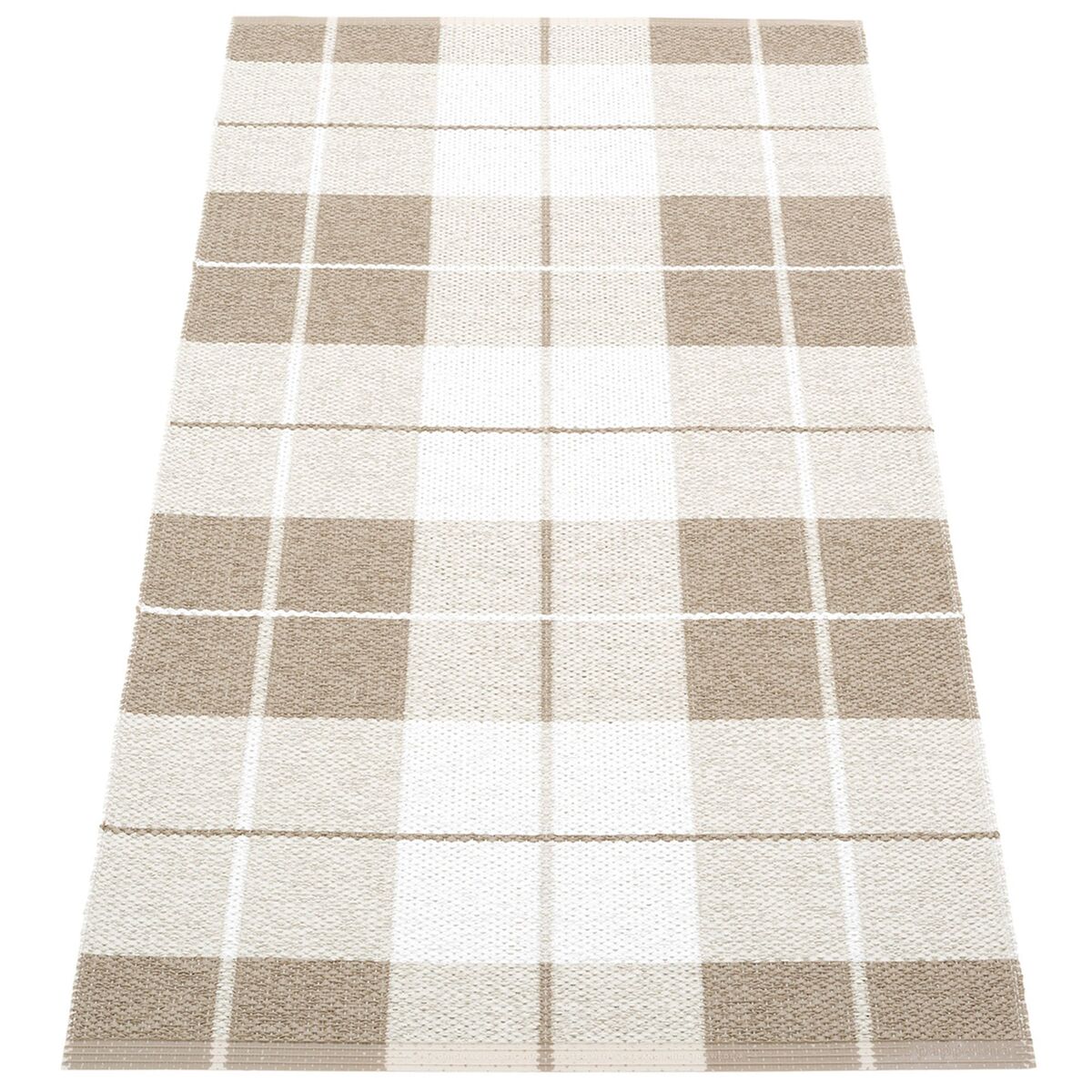 Gulvteppe Ed, dark linen/fossil/white, 70 x 140 cm