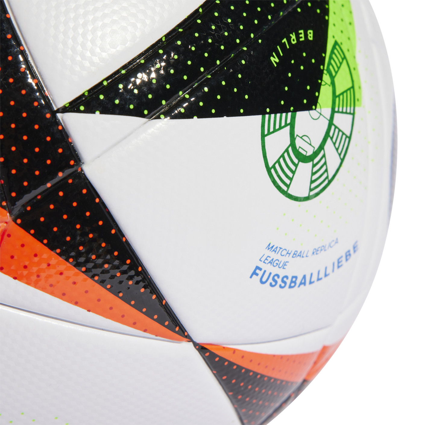 Adidas EK 2024 Fussballliebe League Voetbal Maat 5 Wit Zwart Multicolor