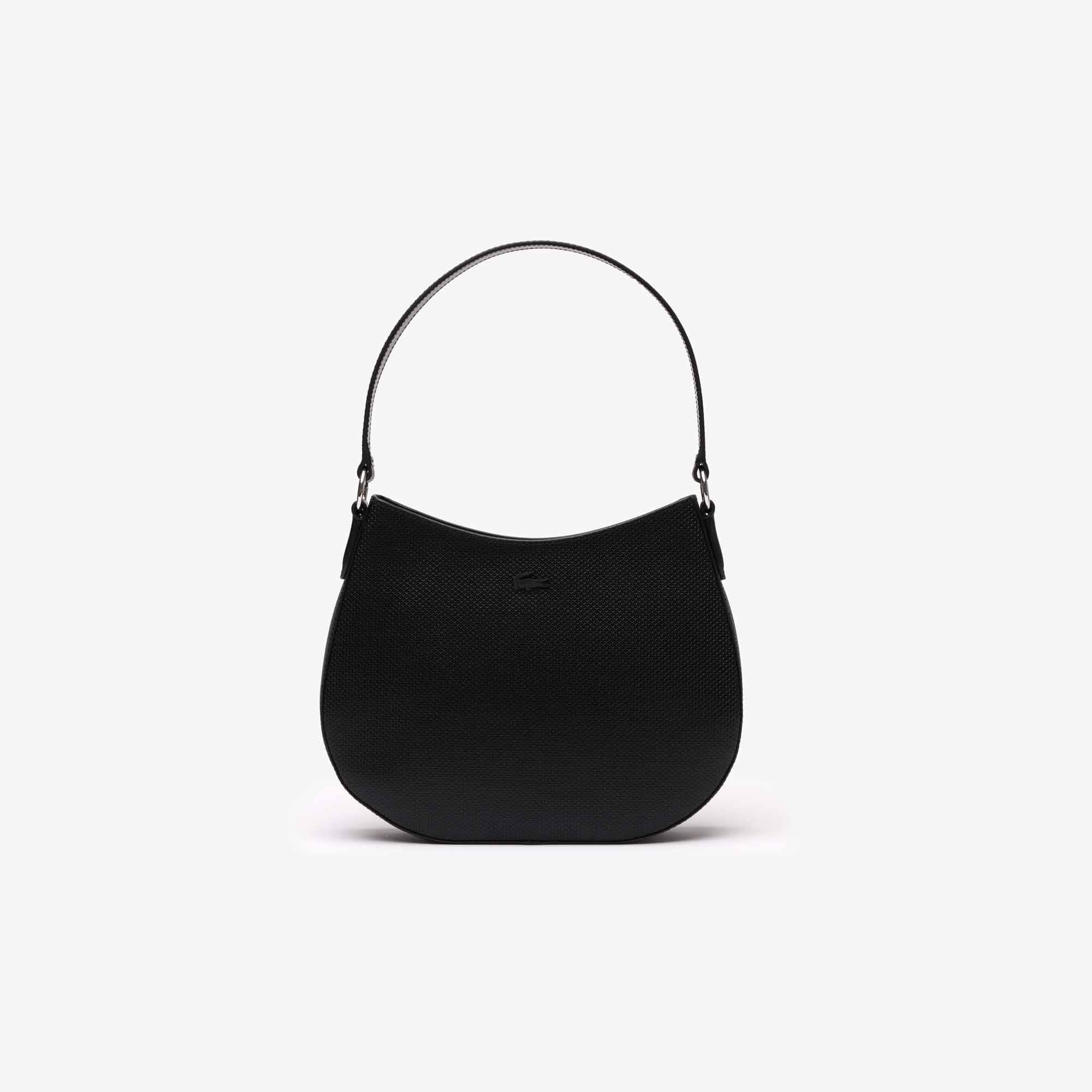 Sac hobo Chantaco Classics en cuir Sacs à bandoulière - Noir - Lacoste - Femme