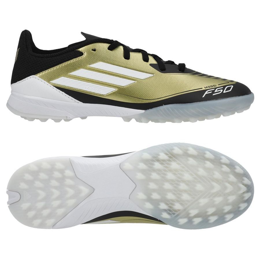 adidas F50 Messi League TF Triunfo Dorado - Doré/Blanc/Noir Enfant