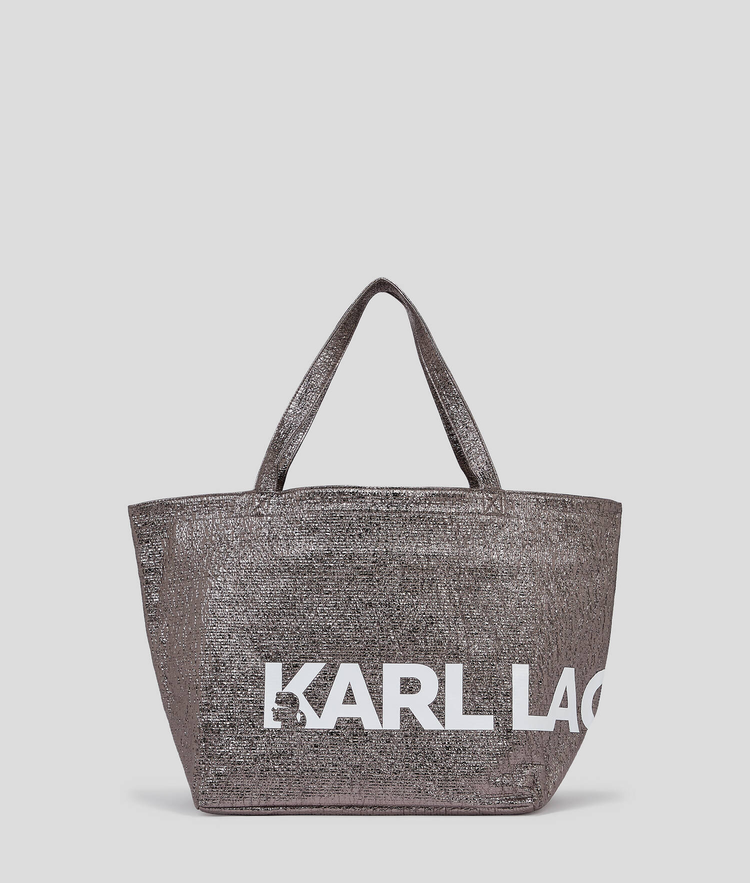 CABAS ENDUIT AVEC LOGO OVERSIZE K/ESSENTIAL - Bronze