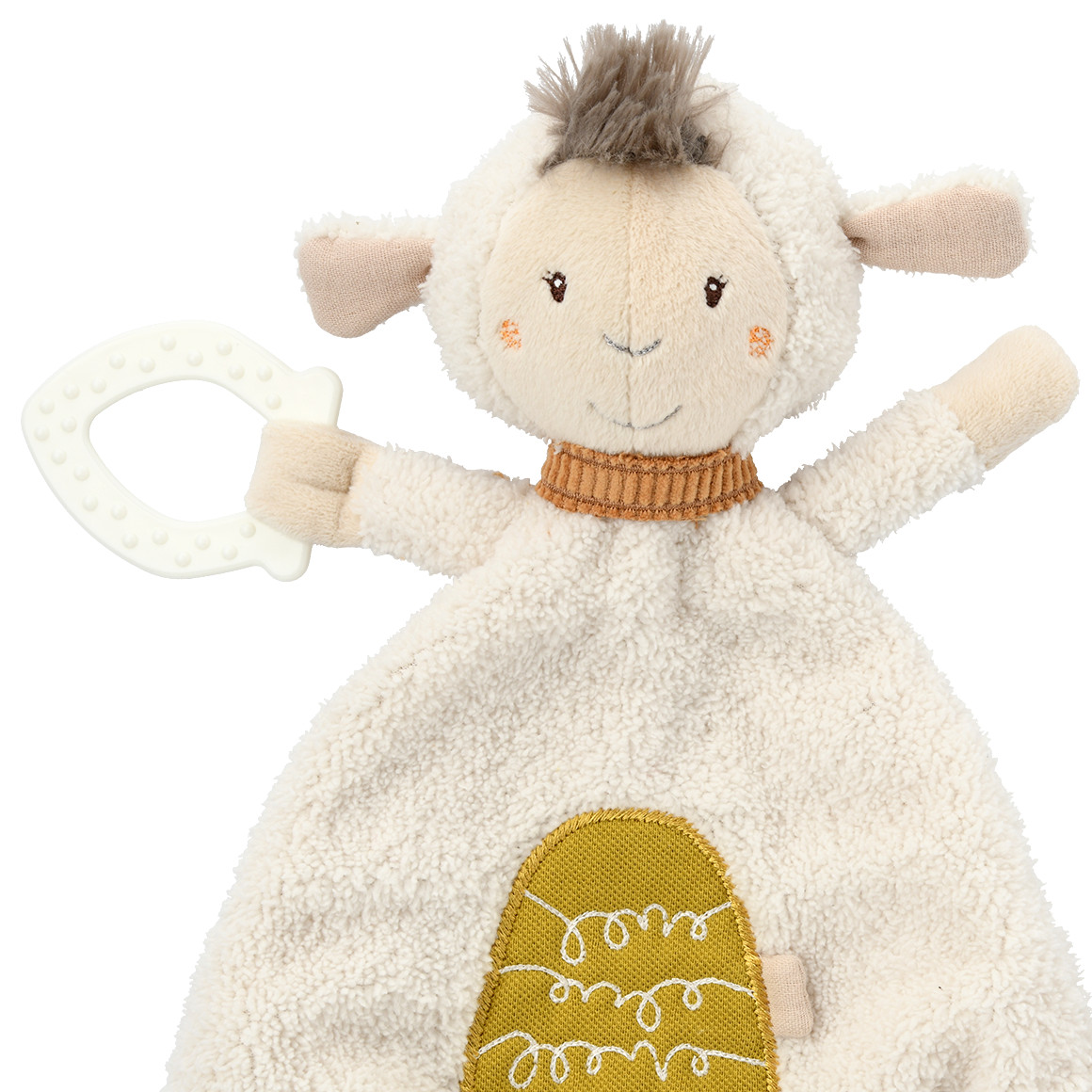 Topomini Baby Schmusetuch im Schaf-Design weiss
