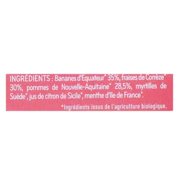 Babybio Frutas em Pote Banana Morango Hortelã +6m Orgânico 2 x 130g