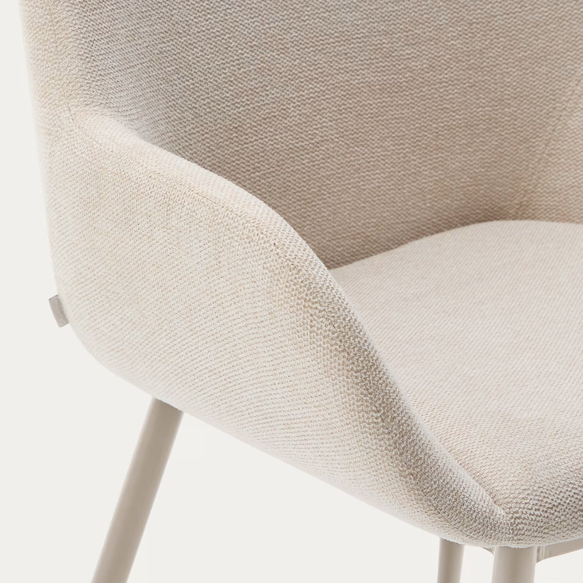 Kave Home Konna Eetkamerstoel - Beige / Beige