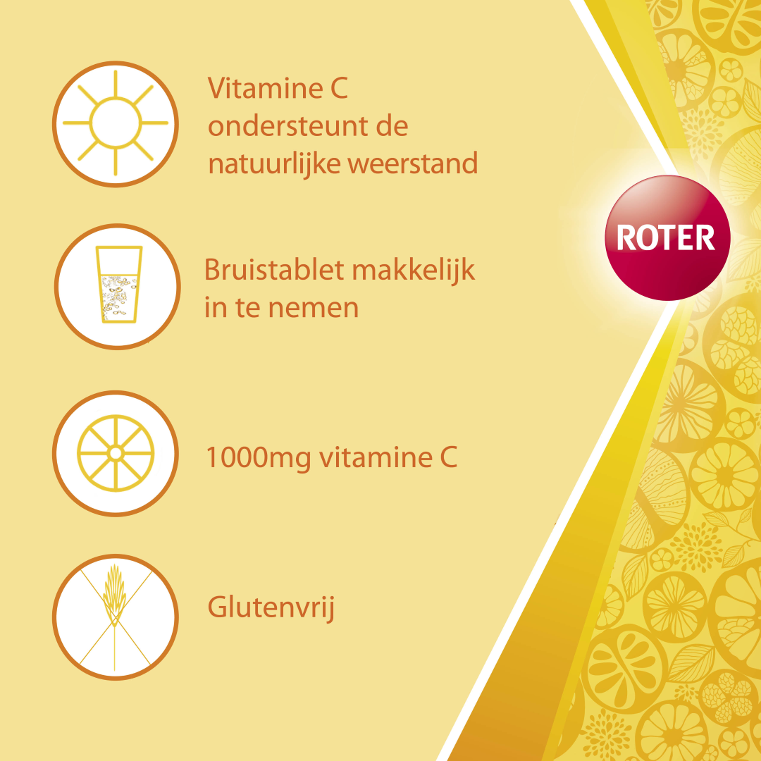 Roter Immuun bruistabletten met Vitamine C & D duopack (20 stuks)