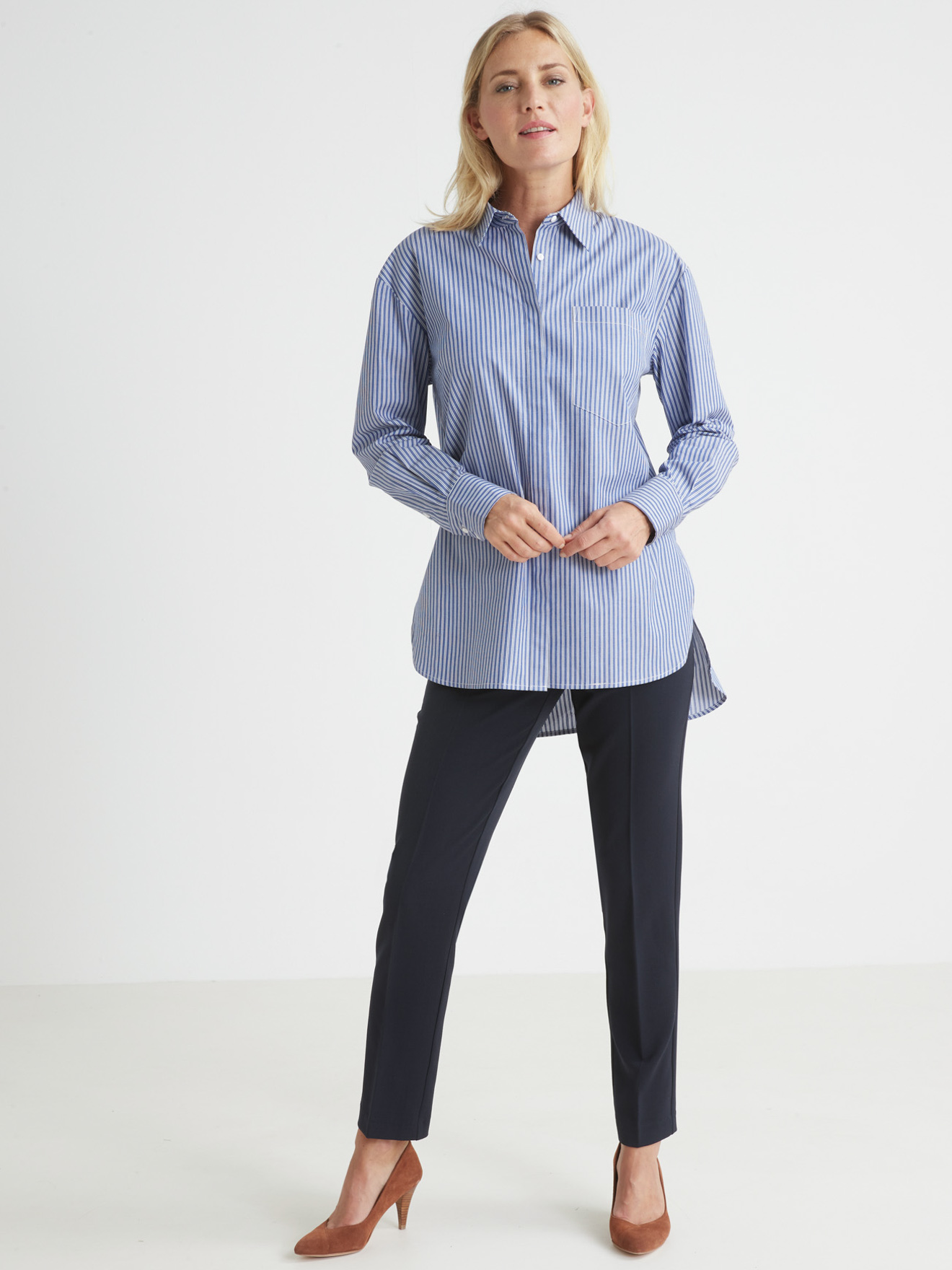 Chemisier ample pur coton