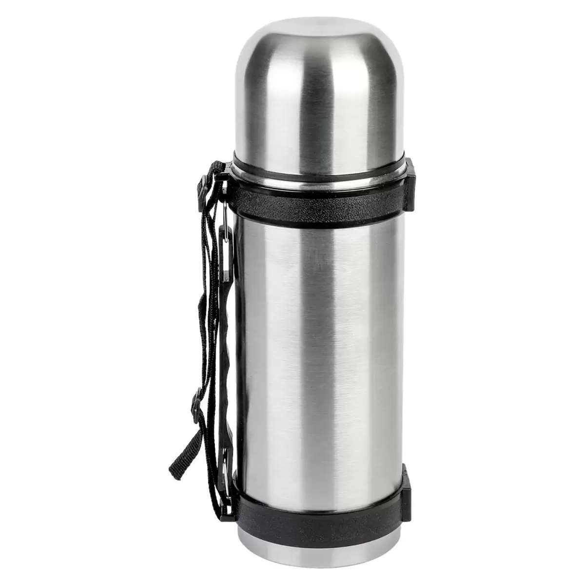 Isolierflasche Almi Luca Bessoni schwarz,silber