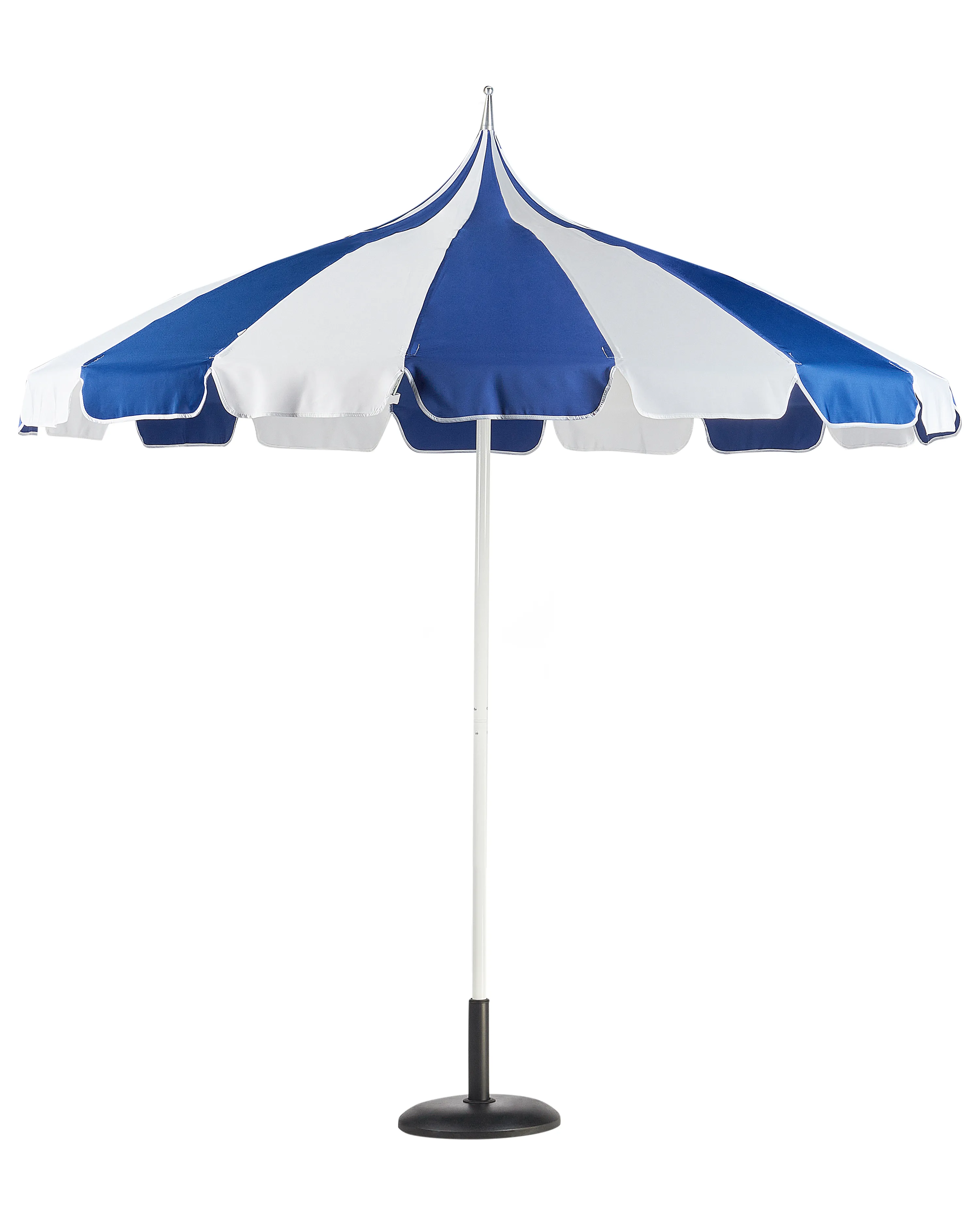 Parasol 245 cm MINOA Wit/blauw