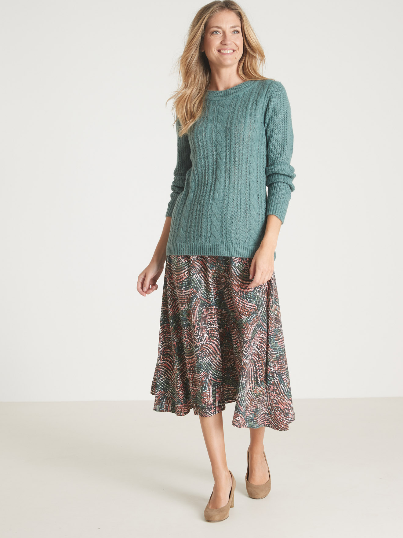 Pull  torsadé forme loose