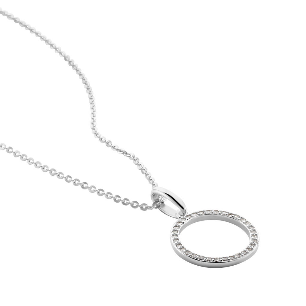 Collier Grâces Argent Blanc Oxyde De Zirconium