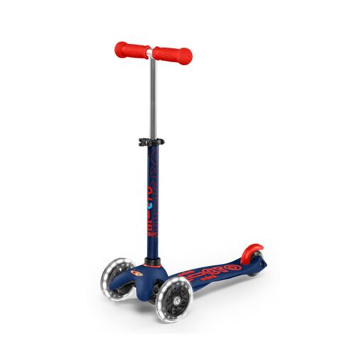 Patinete Mini Micro Deluxe Led Azul/rojo