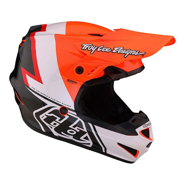 Troy Lee Designs - Casque GP Volt Gris / Orange / Noir