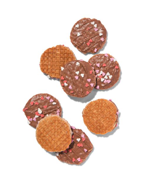 gaufres hollandaises chocolat et coeurs 145g