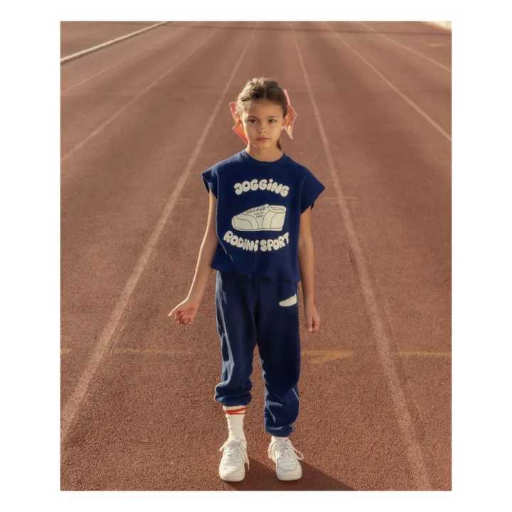 Mini Rodini Jogger Coton Bio | Bleu marine