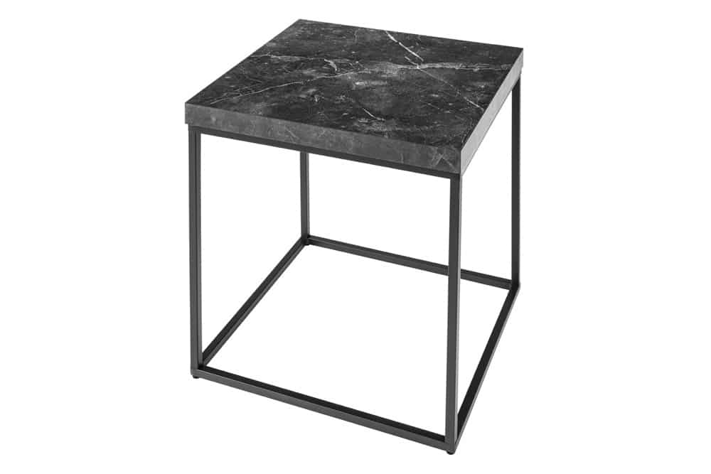 Moderner Beistelltisch ARCHITECTURE 45cm graphit Metallgestell