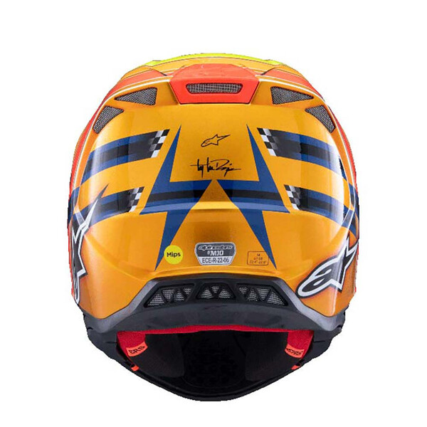 Alpinestars - Casque S-M10 TLD Edition 25 Bleu foncé / Orange / Jaune fluo / Rouge