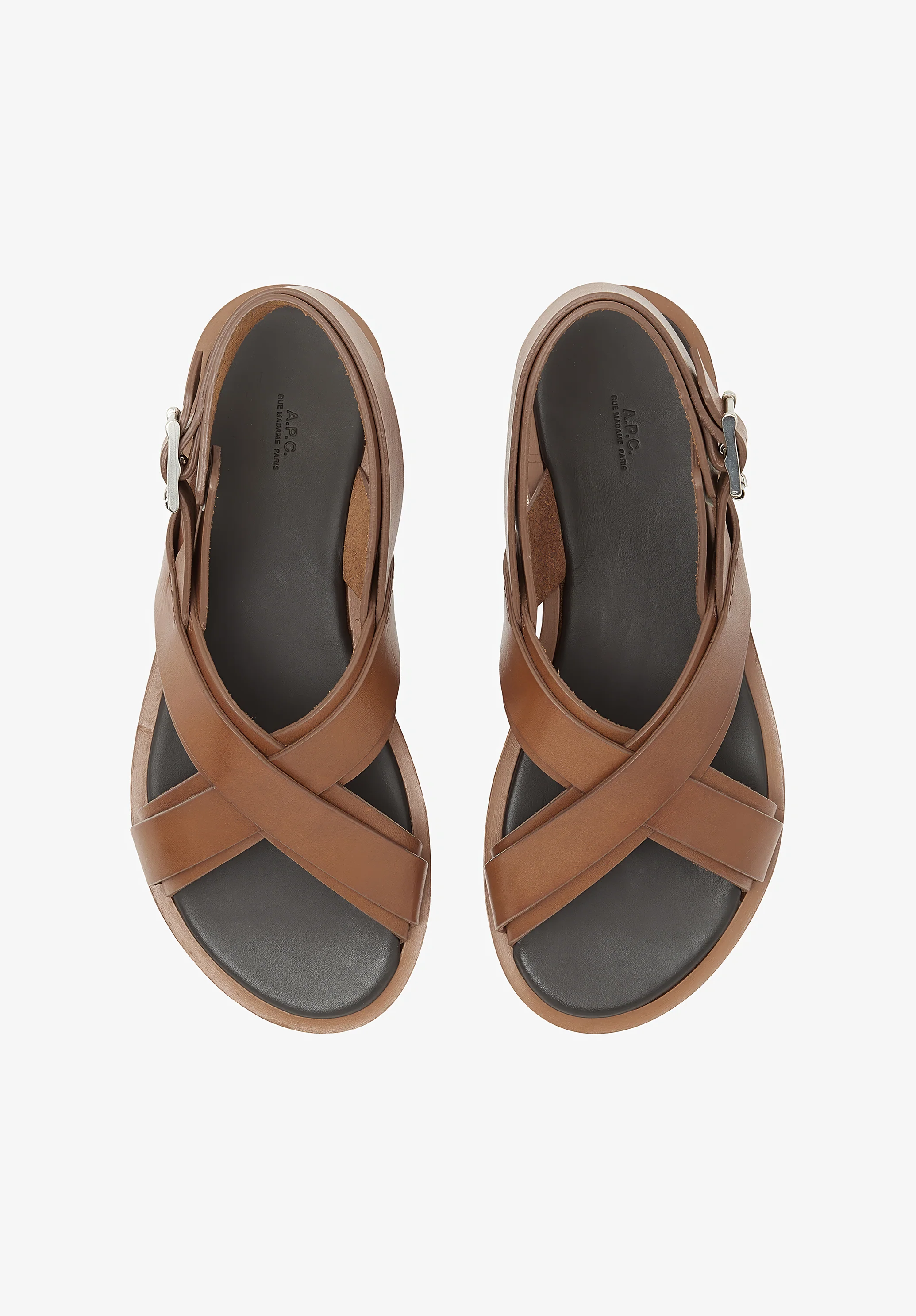 sandales lou F - Noisette