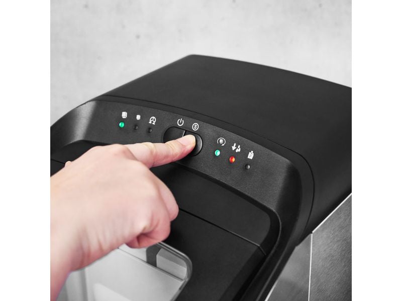 Gastroback Eiswürfelmaschine Bartender Pro 15 kg/24h Eiswürfelbereiter mit grossem Sichtfenster