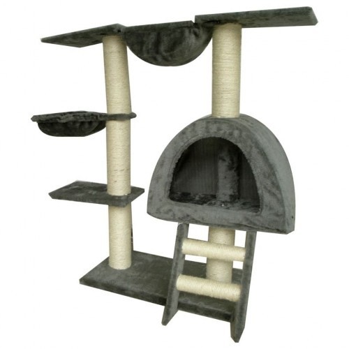 arranhador para gato cinza