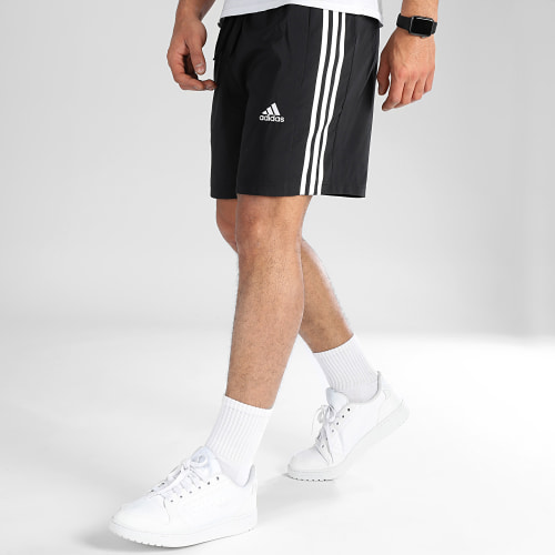 Short Jogging A Bandes IC1484 Noir