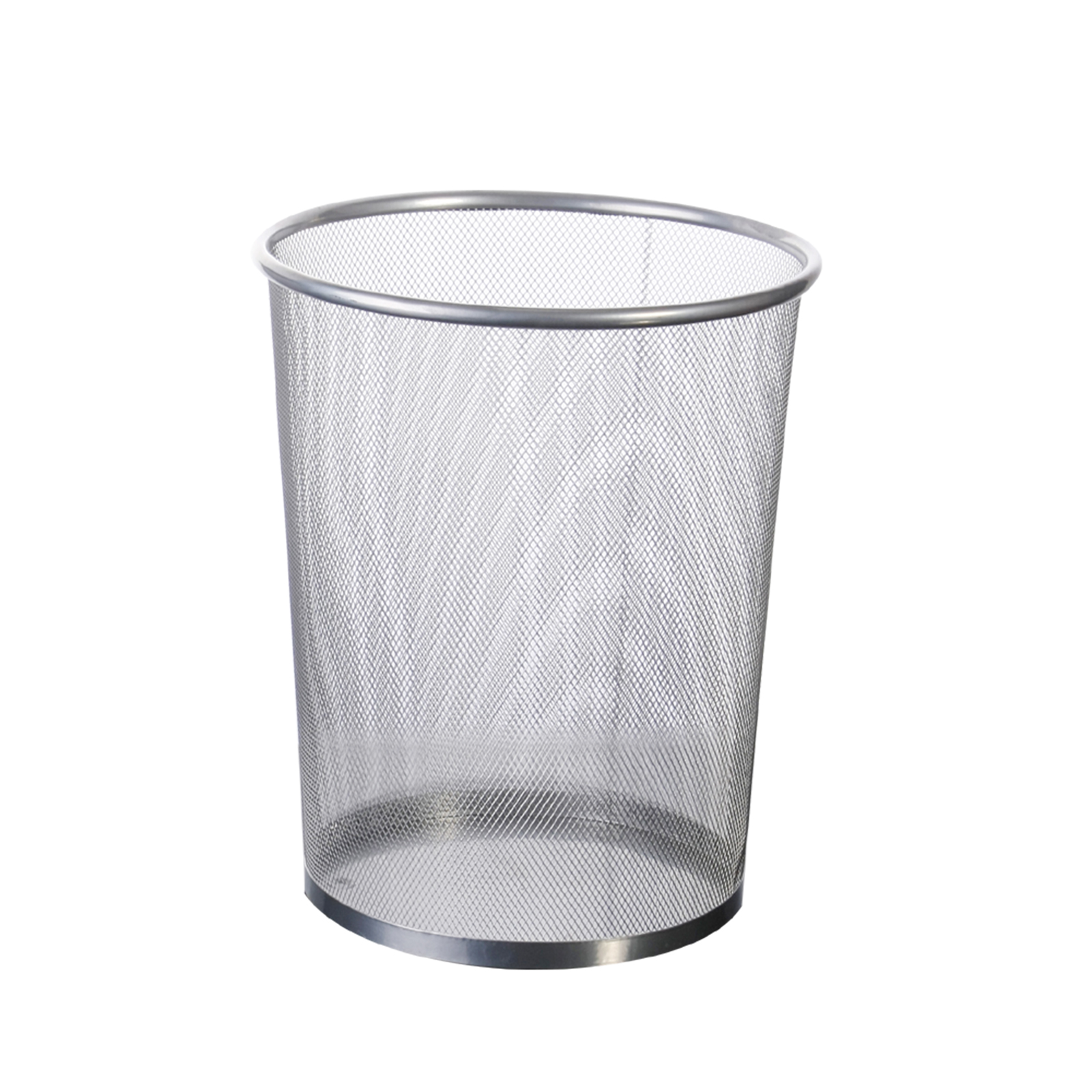 Papierkorb - silber - 45,5 cm hoch