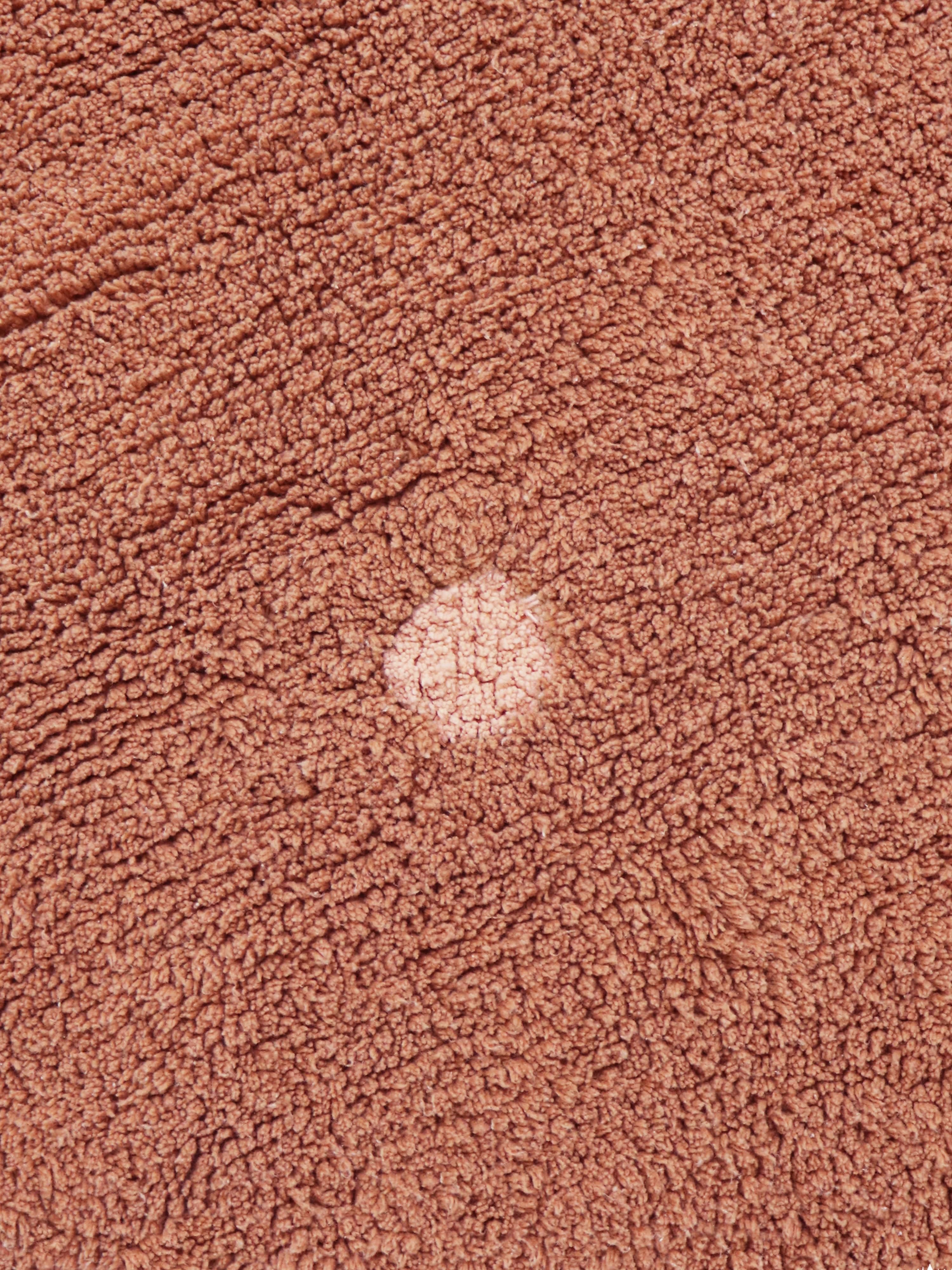 Handgetuft rond vloerkleed Dot met hoog-laag effect, wasbaar