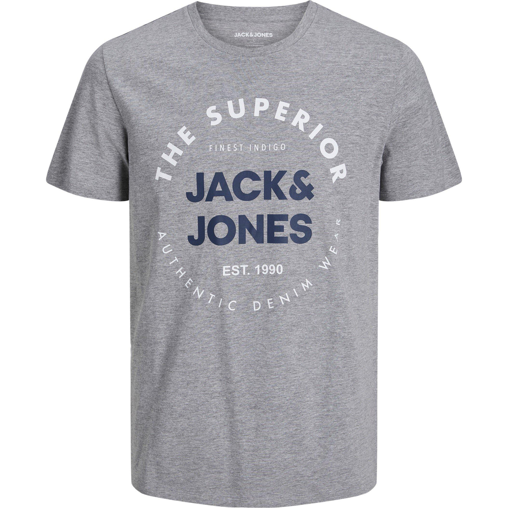 Jack and Jones 5 Pack Short Sleeve T Shirt Mens