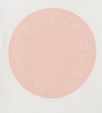 Stella McCartney Kids T-Shirt - Ivory m. Rosa