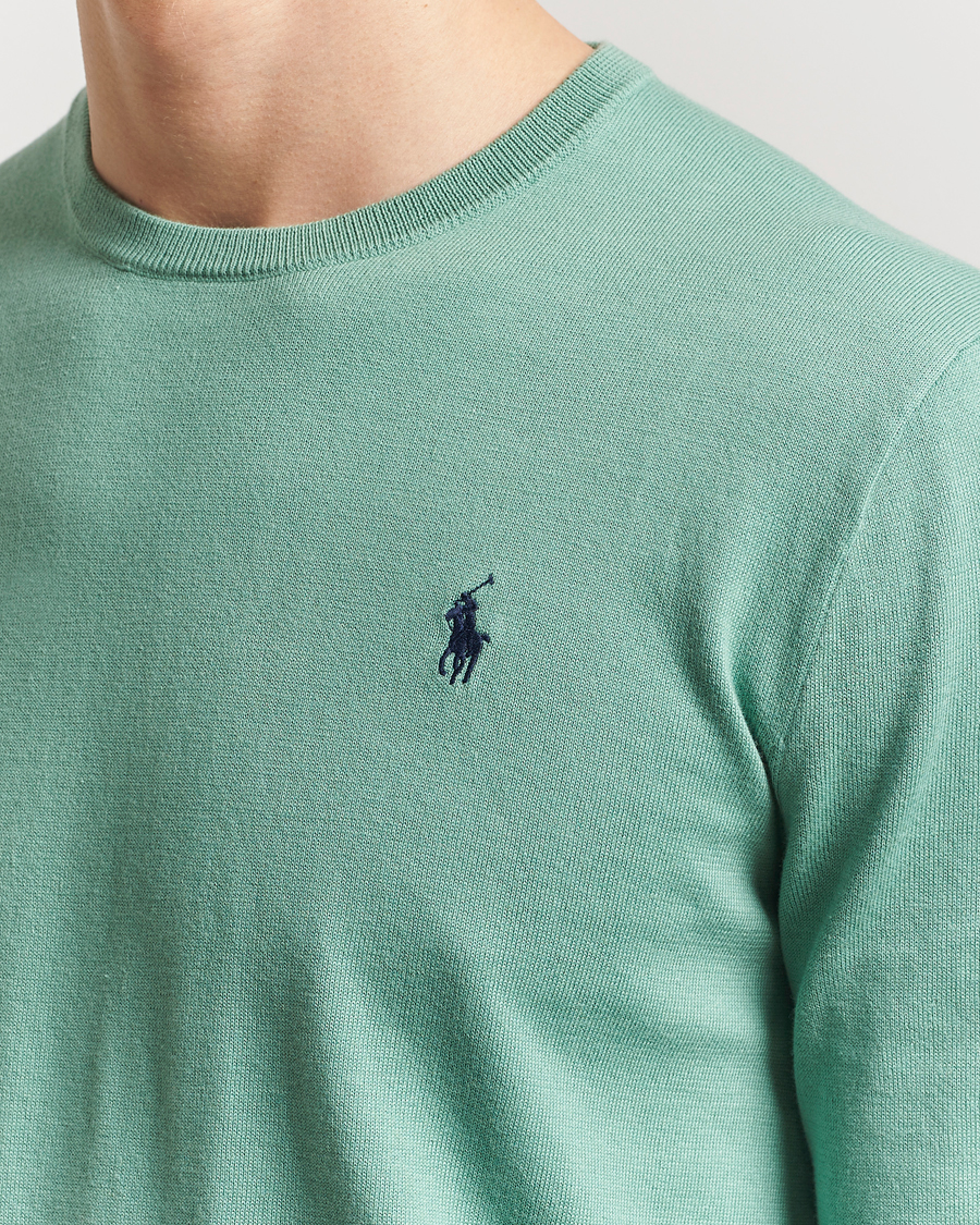 Polo Ralph Lauren Cotton Crew Neck Sweater Faded Mint
