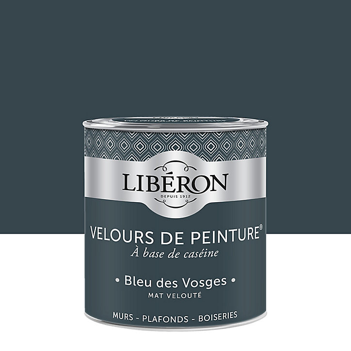 Peinture murs, plafonds et boiseries Velours de peinture bleu des vosges Libéron 0,5L