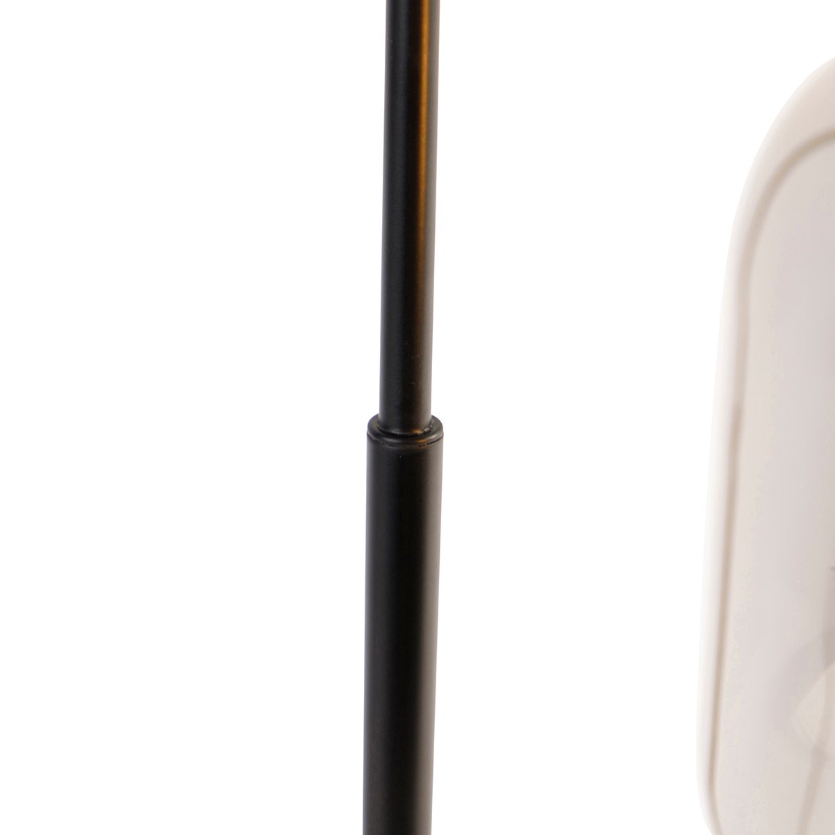 Smart tafellamp zwart met goud en smoke glas incl. Wifi A60 - Zuzanna