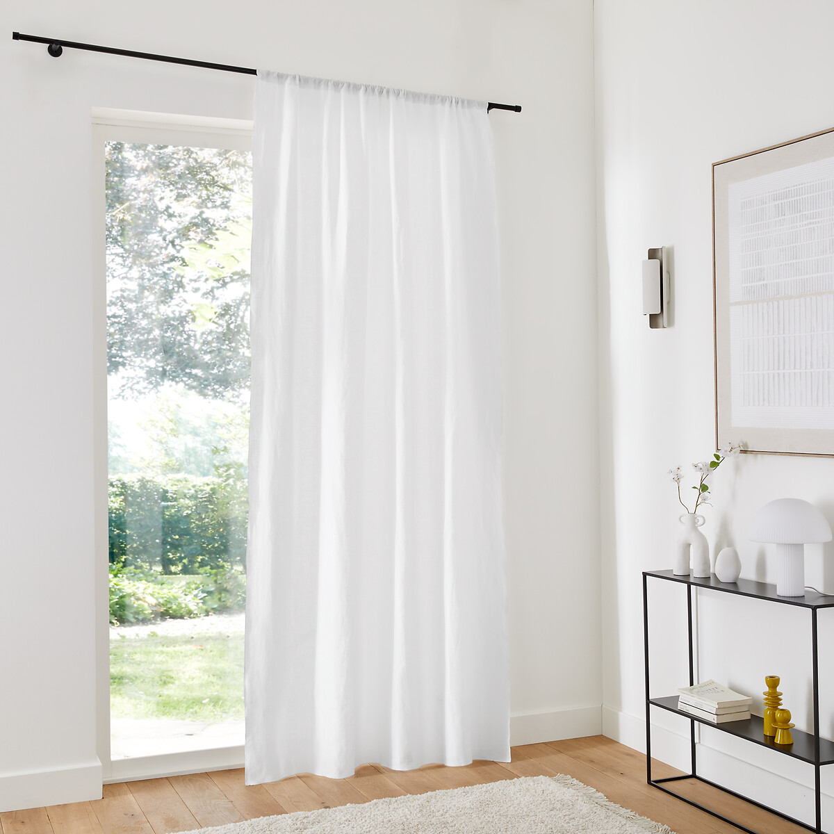 LA REDOUTE INTERIEURS<br>Painel de cortina em linho lavado, Onega