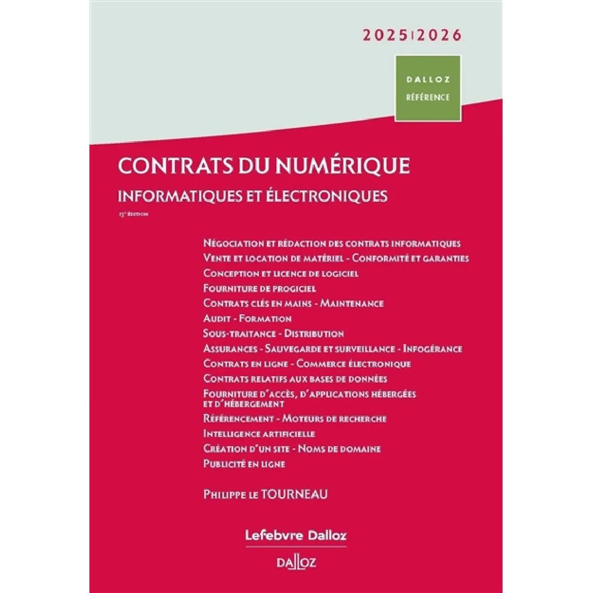 Contrats du numérique : informatiques et électroniques : 2025-2026