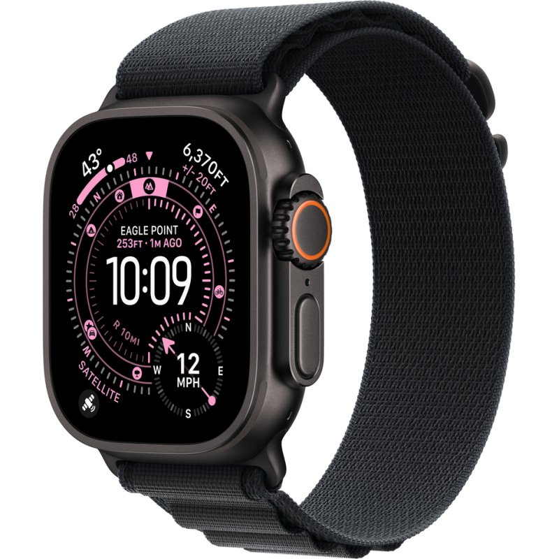 Apple MG9J4ZM/A accessoire intelligent à porter sur soi Bande Noir Titane, Polyester, Spandex