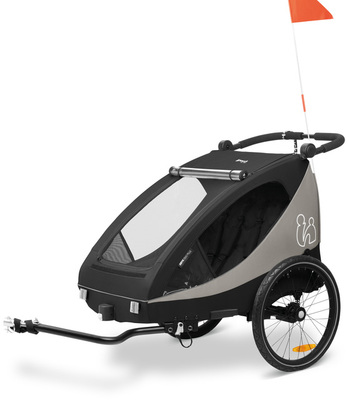 Hauck Dryk Duo Plus Sykkelvogn, Black