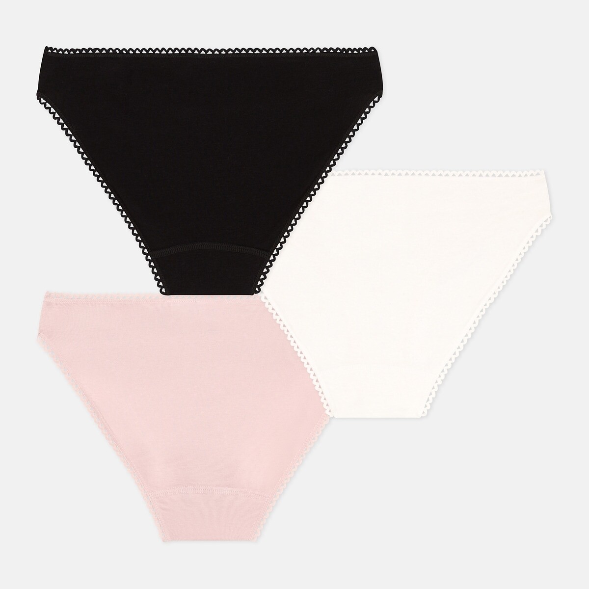 PETIT BATEAU<br>Conjunto de 3 cuecas de algodão