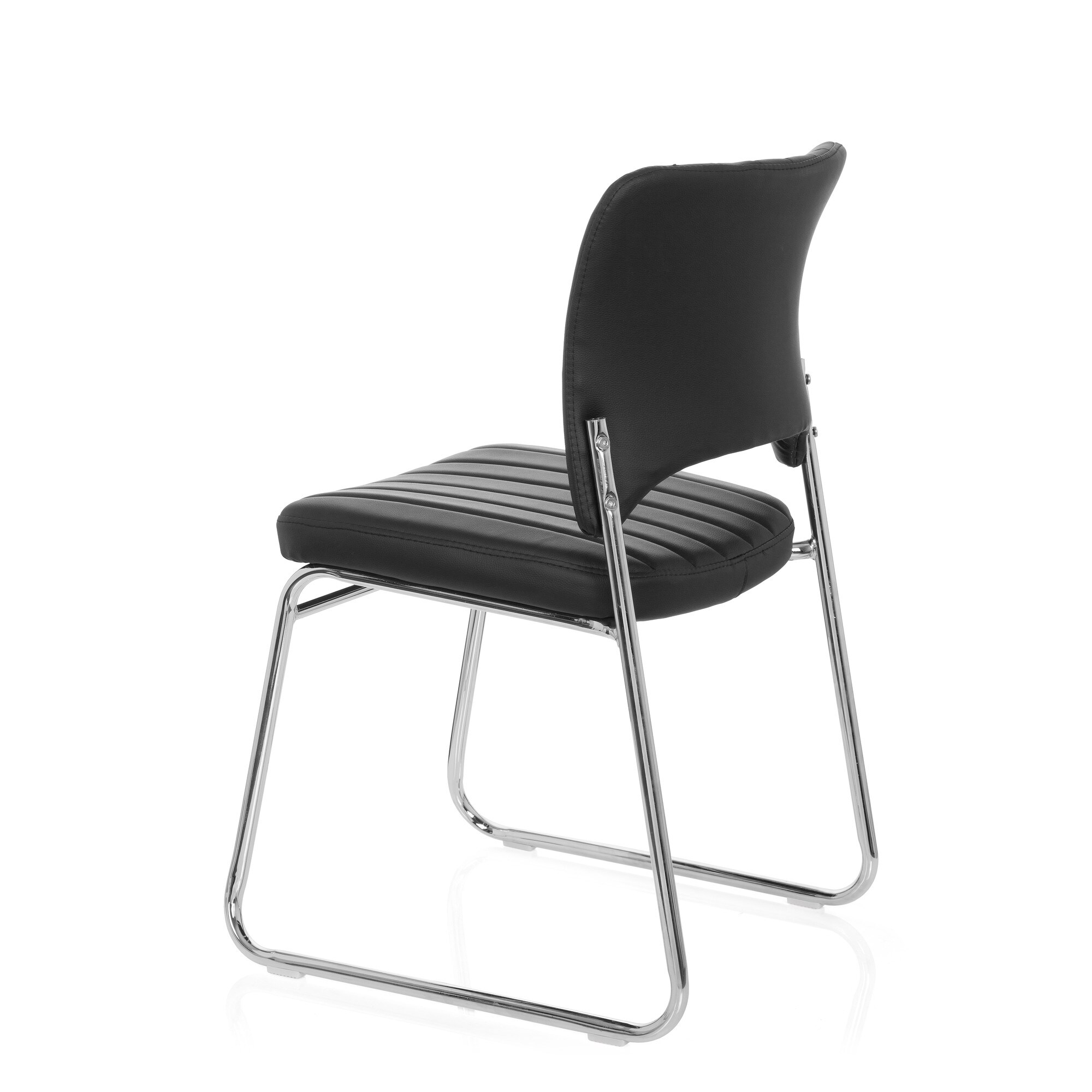 Besucherstuhl Konferenzstuhl CASPI V Kunstleder ohne Armlehnen hjh OFFICE