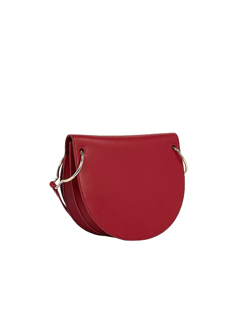 TOMMY HILFIGER Tasche - Umhängetasche CHIC SADDLE BAG dunkelrot