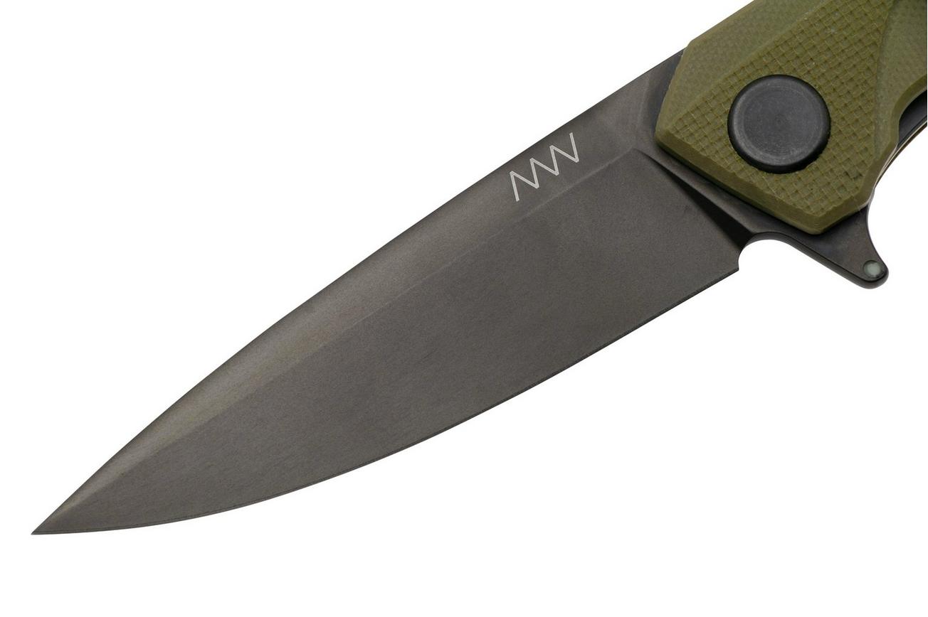 ANV Knives Z300BB, DLC Sleipner, Olive G10 zakmes