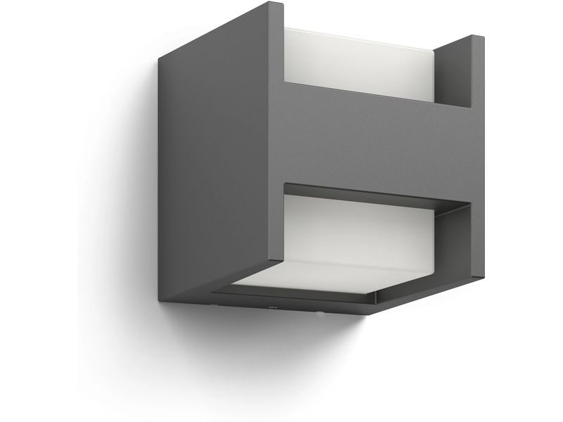 Philips Wandleuchte Arbour UE Up-Down 2700K Anthrazit LED-Aussenleuchte